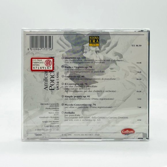 COPY - Nuova Era Records: Ponchielli: Musica da Camera CD - Picture 2 of 3